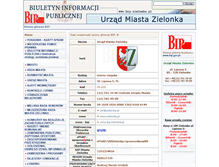 Tablet Screenshot of bip.zielonka.pl